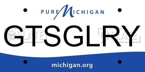 GTSGLRY Michigan License Plate
