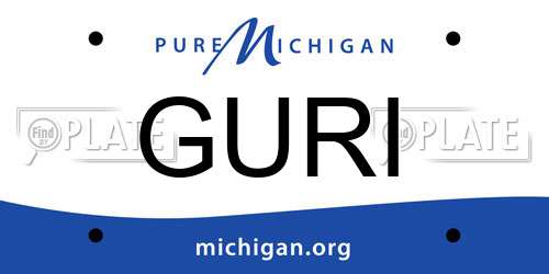 GURI Michigan License Plate