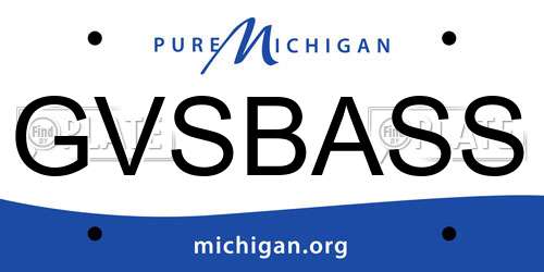 GVSBASS Michigan License Plate