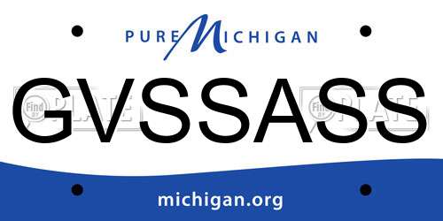 GVSSASS Michigan License Plate