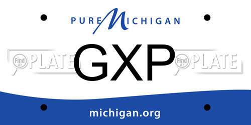 GXP Michigan License Plate