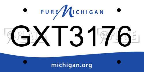 GXT3176 Michigan License Plate