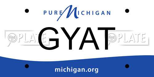 GYAT Michigan License Plate