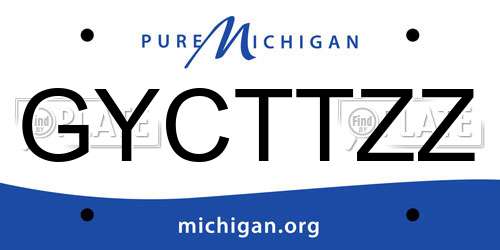 GYCTTZZ Michigan License Plate