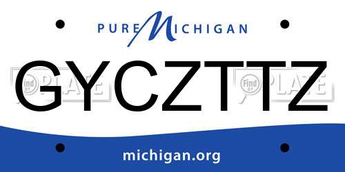 GYCZTTZ Michigan License Plate