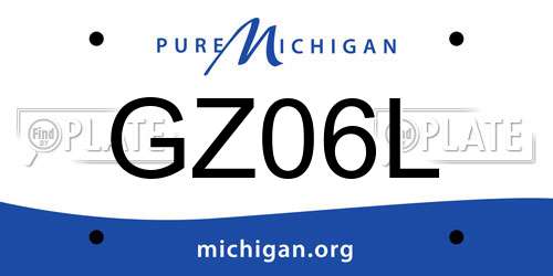 GZ06L Michigan License Plate