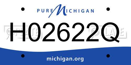 H02622Q Michigan License Plate