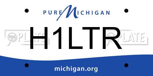 H1LTR Michigan License Plate