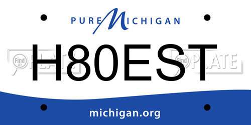 H80EST Michigan License Plate