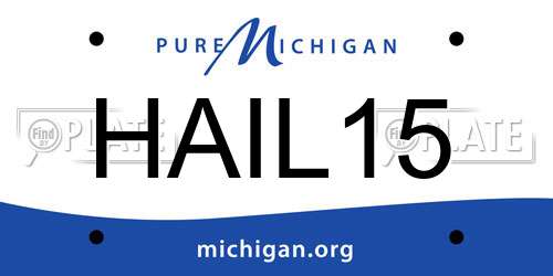 HAIL15 Michigan License Plate
