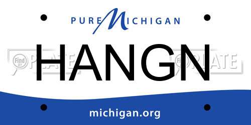 HANGN Michigan License Plate