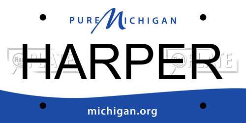 HARPER Michigan License Plate