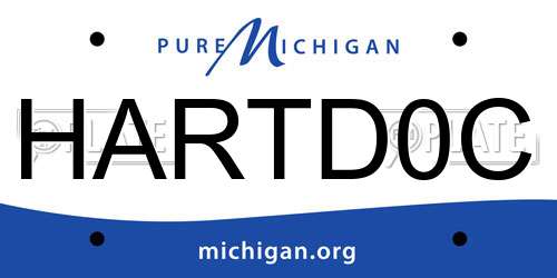 HARTD0C Michigan License Plate