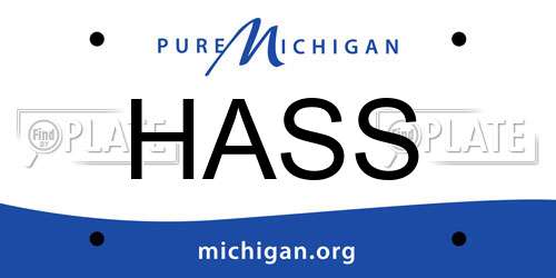HASS Michigan License Plate