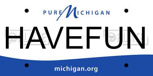 HAVEFUN Michigan License Plate
