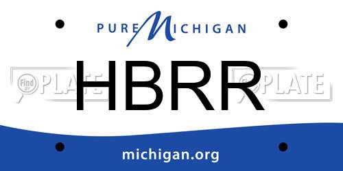 HBRR Michigan License Plate