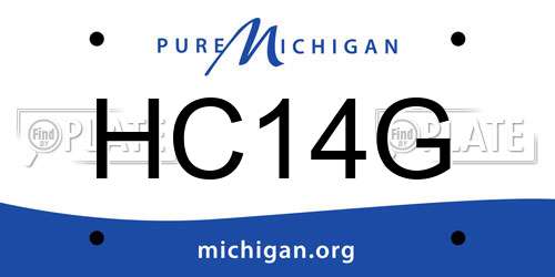 HC14G Michigan License Plate