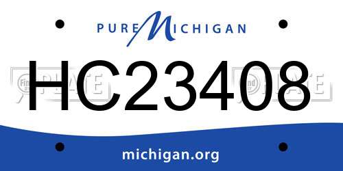 HC23408 Michigan License Plate