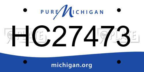 HC27473 Michigan License Plate