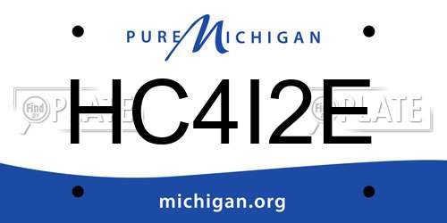 HC4I2E Michigan License Plate