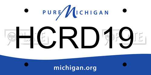 HCRD19 Michigan License Plate