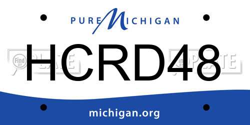 HCRD48 Michigan License Plate