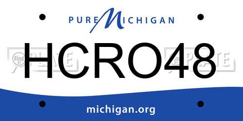 HCRO48 Michigan License Plate
