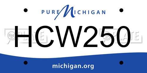 HCW250 Michigan License Plate