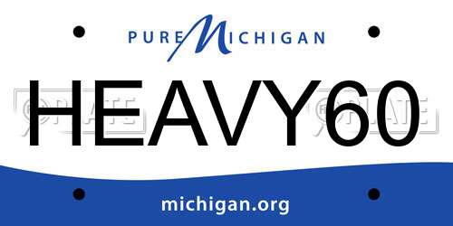 HEAVY60 Michigan License Plate
