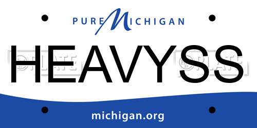 HEAVYSS Michigan License Plate