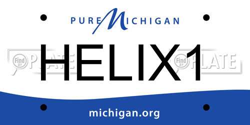 HELIX1 Michigan License Plate