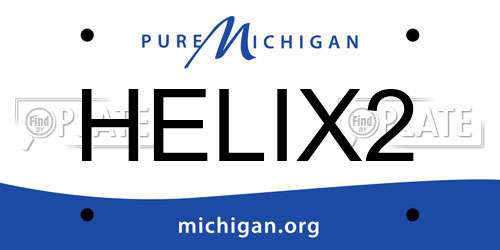 HELIX2 Michigan License Plate