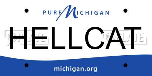 HELLCAT Michigan License Plate