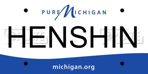HENSHIN Michigan License Plate