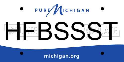 HFBSSST Michigan License Plate