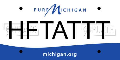 HFTATTT Michigan License Plate