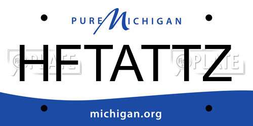 HFTATTZ Michigan License Plate