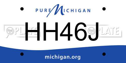 HH46J Michigan License Plate