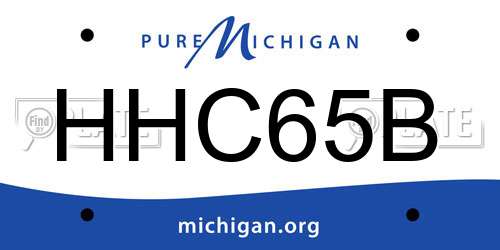 HHC65B Michigan License Plate