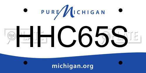 HHC65S Michigan License Plate