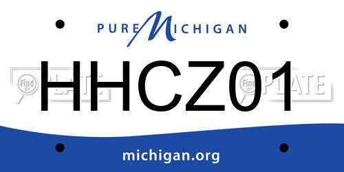 HHCZ01 Michigan License Plate