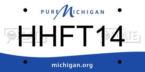 HHFT14 Michigan License Plate
