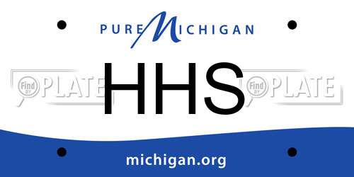HHS Michigan License Plate