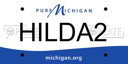 HILDA2 Michigan License Plate