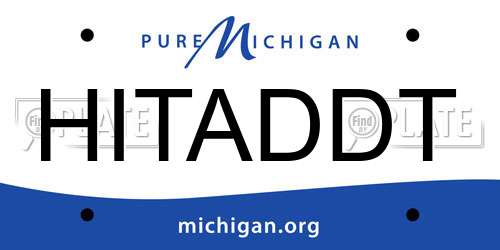 HITADDT Michigan License Plate