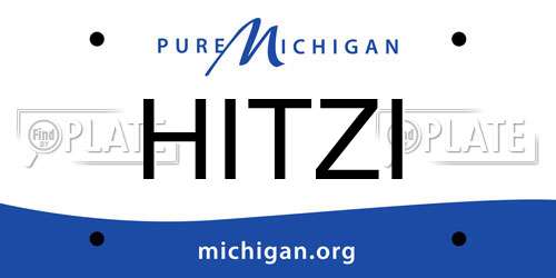 HITZI Michigan License Plate