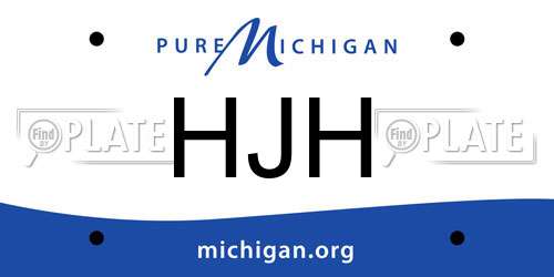 HJH Michigan License Plate