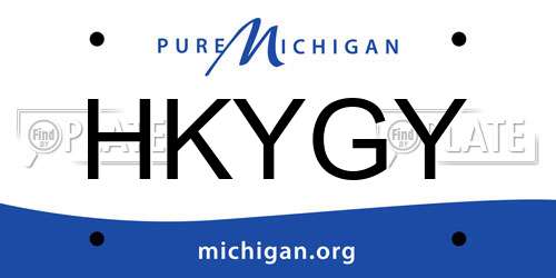 HKYGY Michigan License Plate