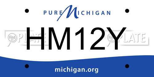 HM12Y Michigan License Plate