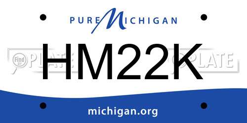 HM22K Michigan License Plate